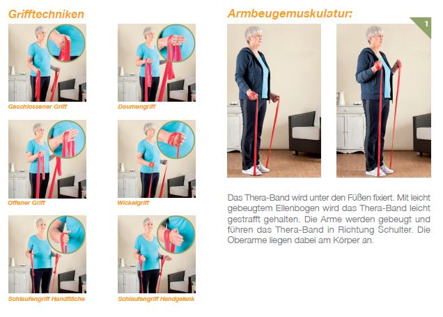 Übungen mit dem Theraband