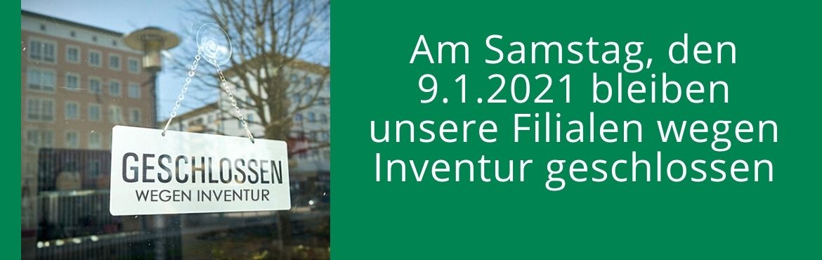 Wegen Inventur Geschlossen